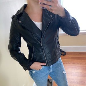 Faux leather jacket